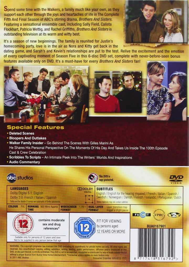 Brothers And Sisters - Season 1-5 - Drama [DVD]