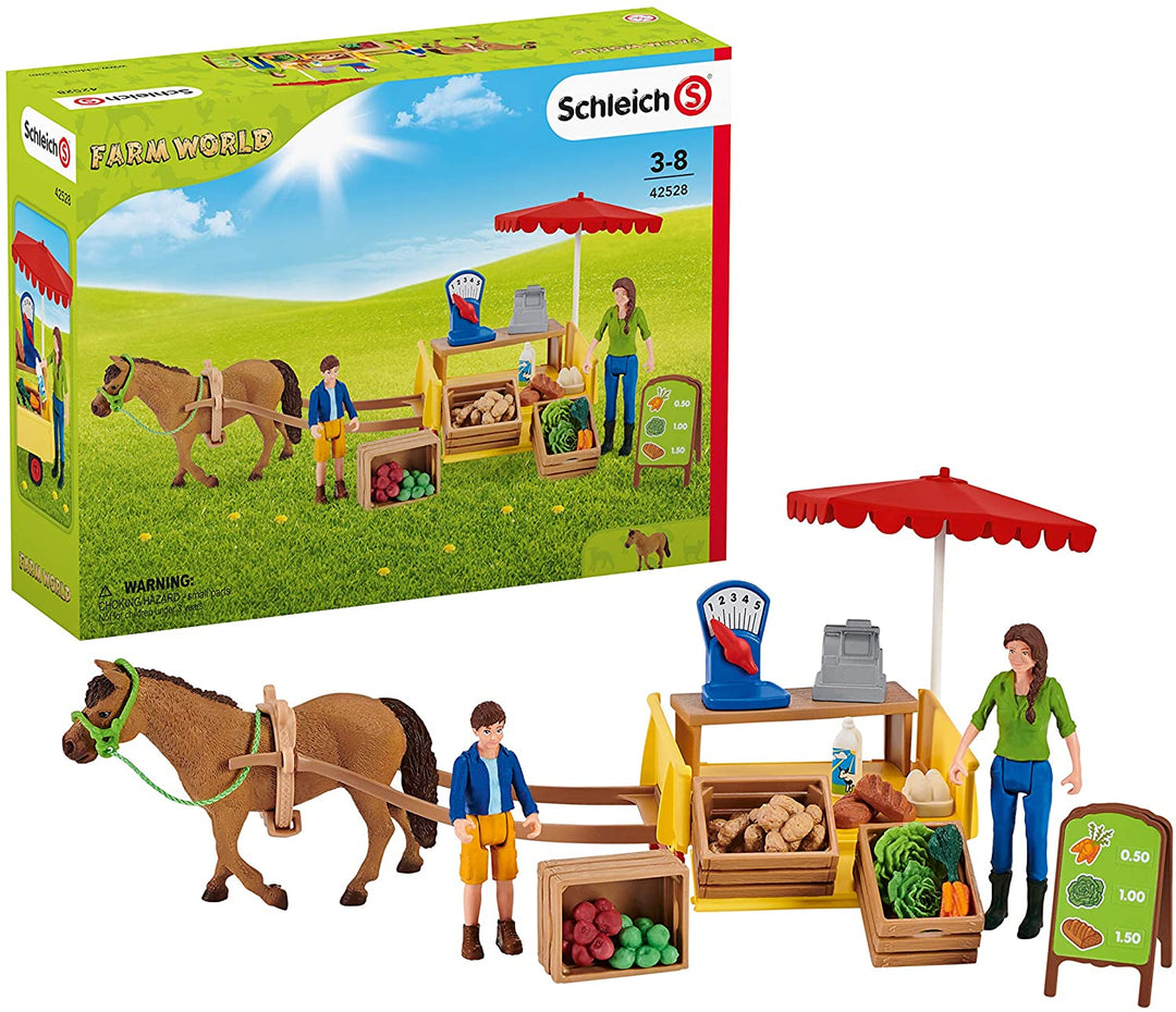 Schleich 42528 Farm World Sunny Day Mobile Farm Stand