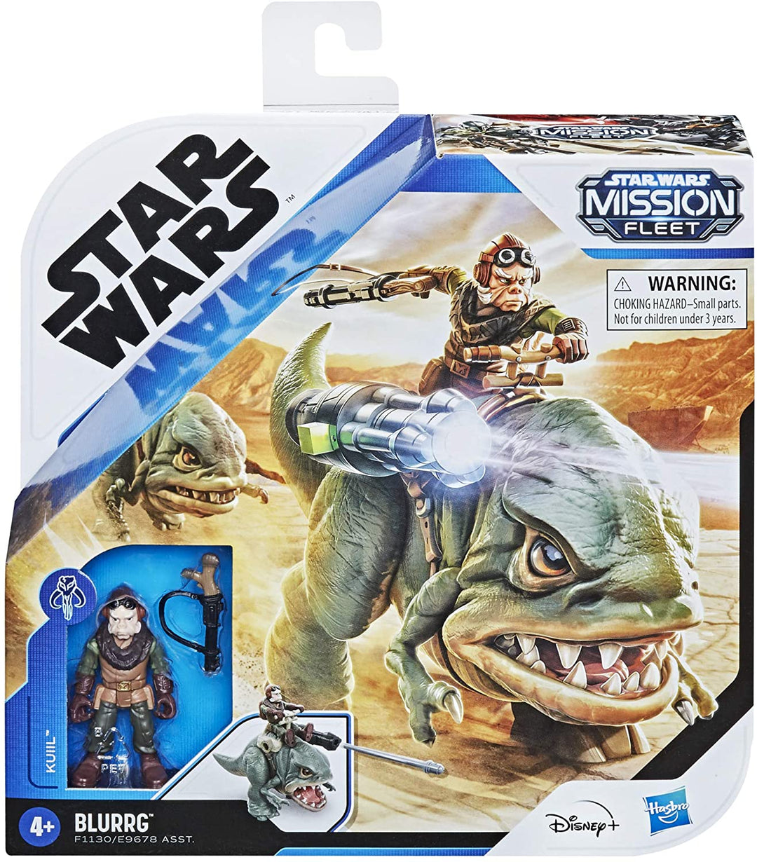 Star Wars Mission Fleet Expedition Class Kuiil with Blurrg Toys, Blurrg Battle Charge 6-cm-scale Action Figures