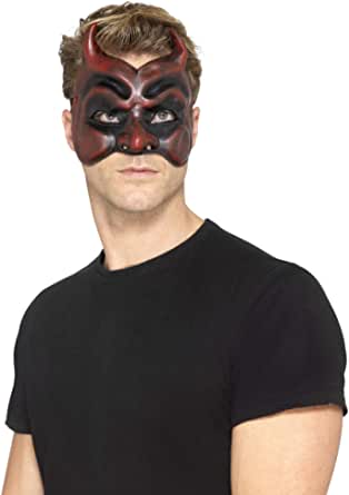 Smiffys 45091 Masquerade Devil Latex Mask (One Size)