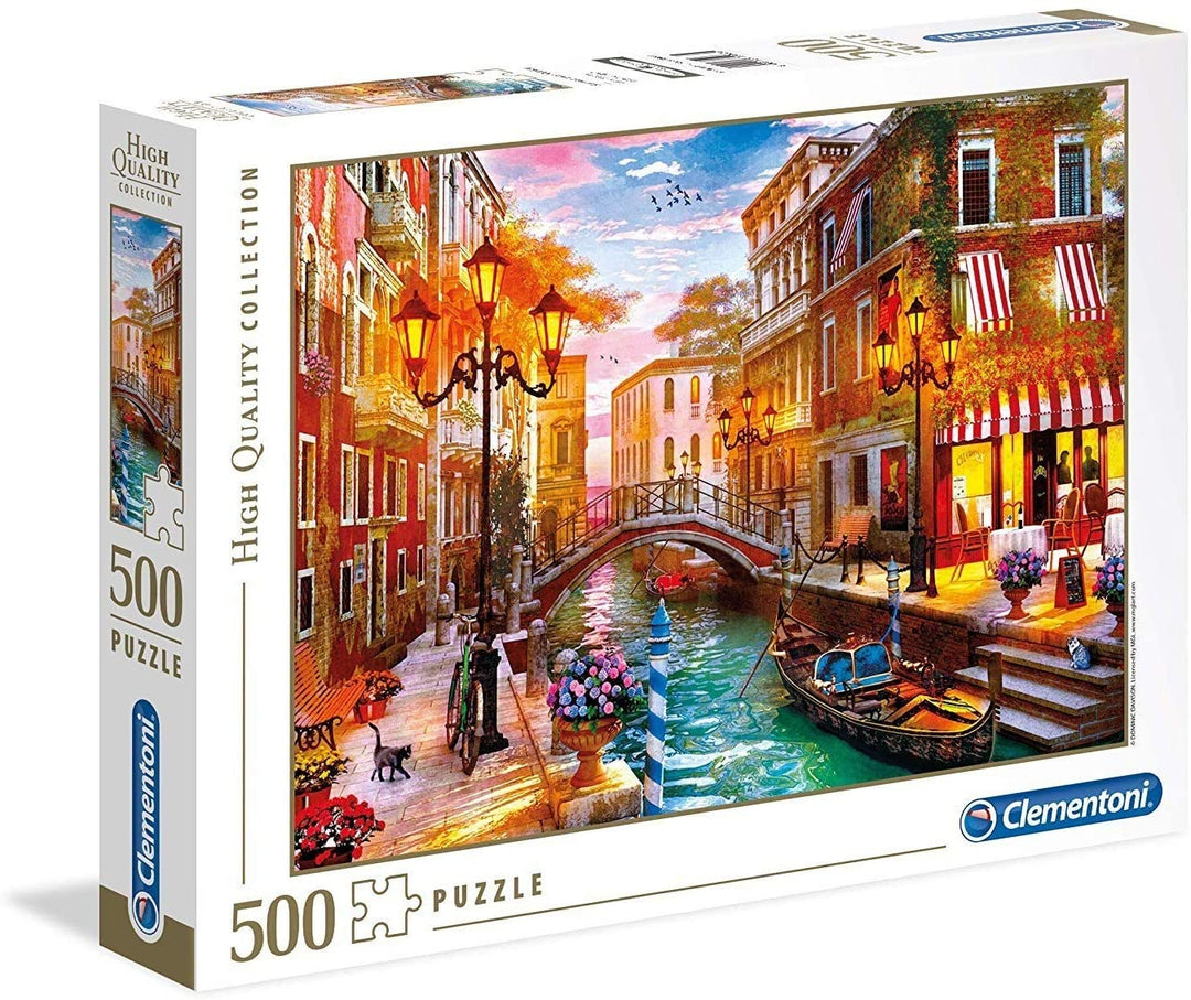 Clementoni - 35063 - Collection Puzzle for Children and Adults-Sunse Over Venice-500 Pieces