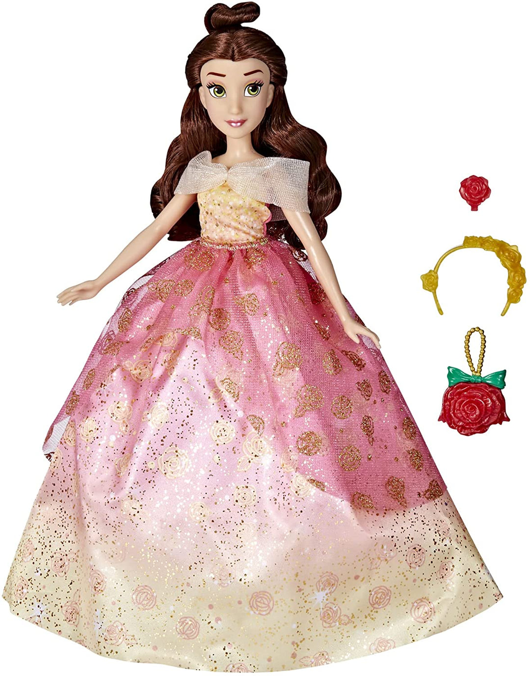 Hasbro Disney Princess F4625 Disney Princess Life Belle Doll Model 10 Outfit Com