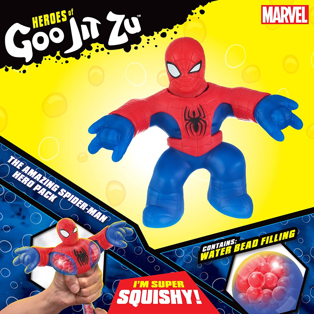 Heroes of Goo Jit Zu Marvel Hero Pack. The Amazing Spider-Man - Squishy, 4.5-Inc