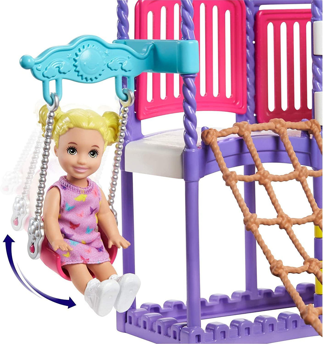 Barbie GHV89 Skipper Babysitters Inc Climb 'n Explore Playground Dolls and Playsets - Yachew