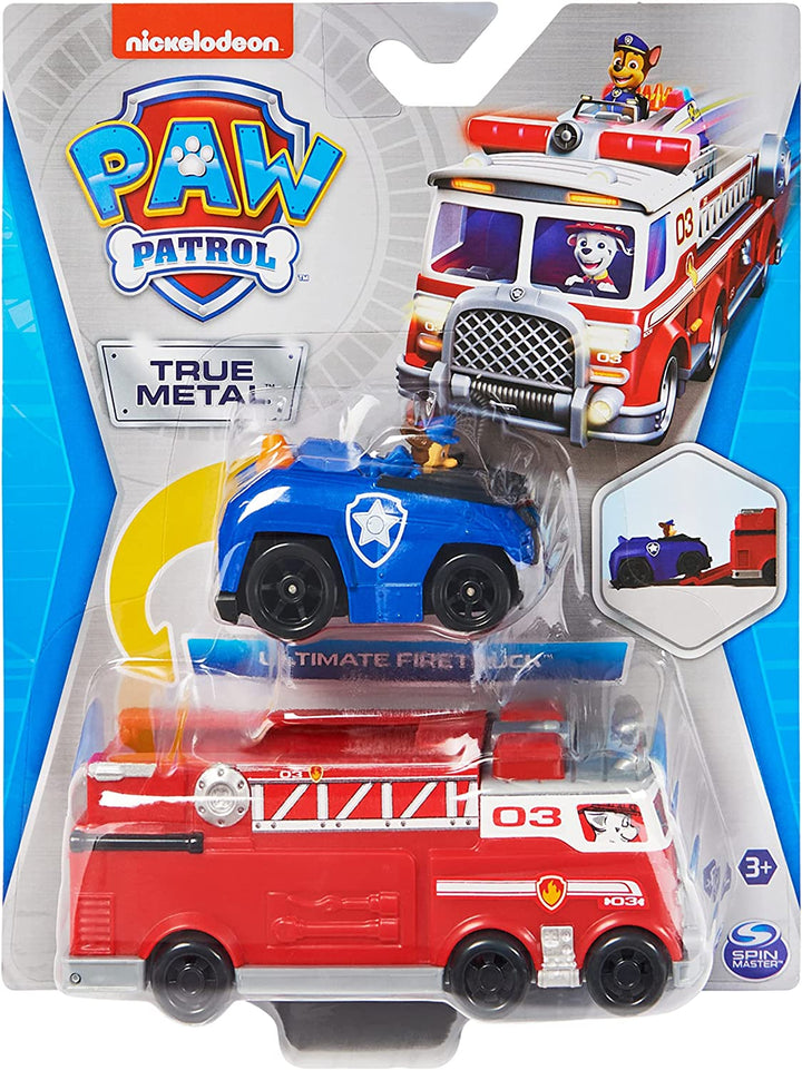 PAW PATROL 6063231, True Metal Fire Truck Die-Cast Team Vehicle with 1:55-Scale