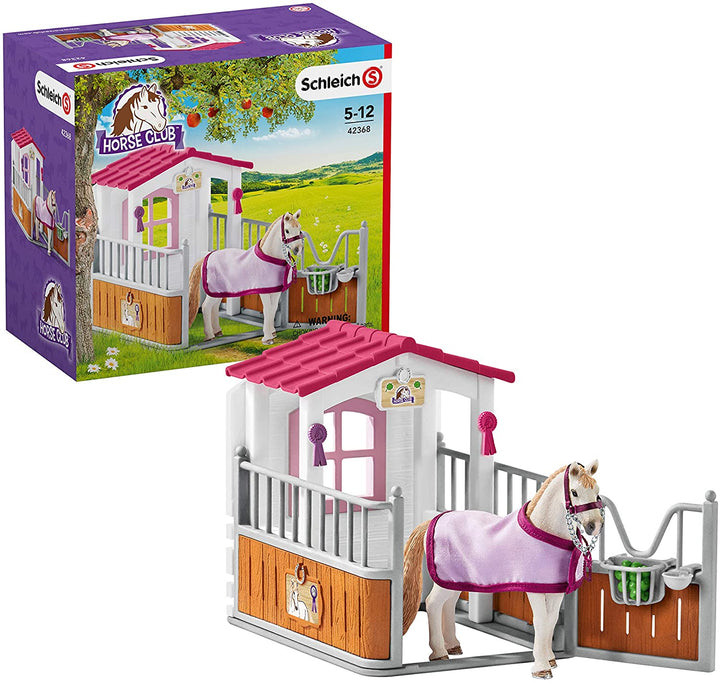 Schleich 42368 Horse Stall with Lusitano Mare Figure Set