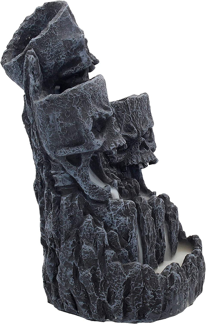 Nemesis Now Skull Backflow Tower Incense Burner 17.5cm Black, Resin