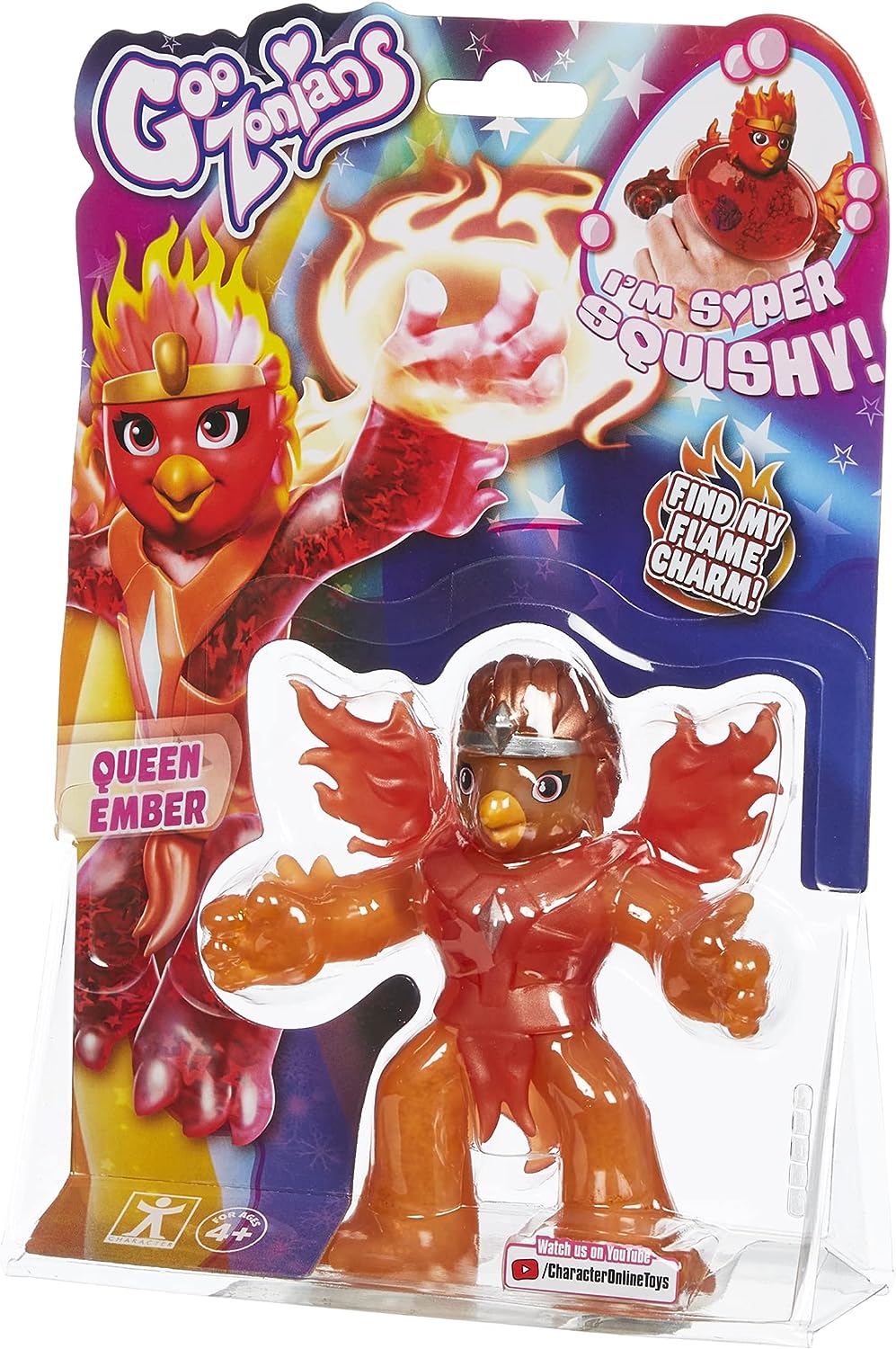 Goozonians Hero Pack Queen Ember, Stretchy, Squishy Toy for Girls