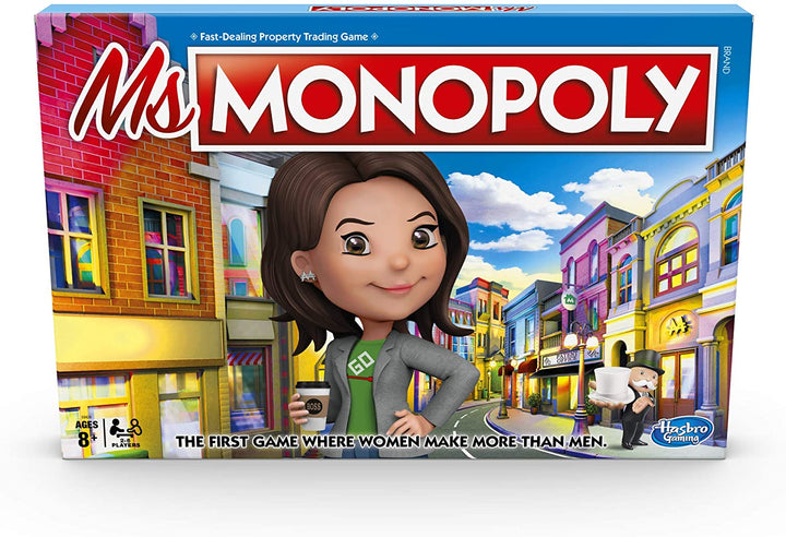 Ms Monopoly Board Game; First Game Where Women Make More Than Men
