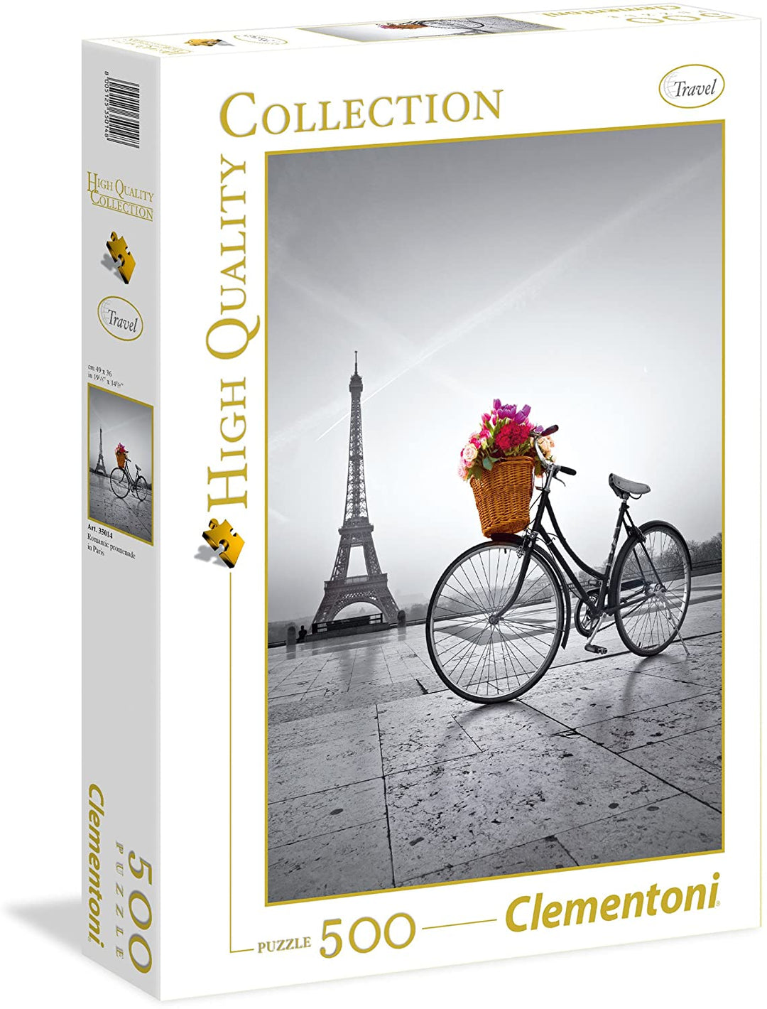 Clementoni - 35014 - Collection Puzzle for Children and Adults- Romantic Promenade in Paris - 500 Pieces