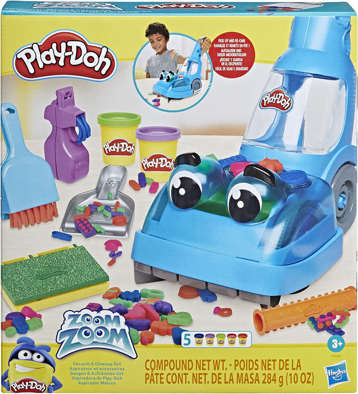 Play-Doh Zoom Zoom Vacuum and Clean-up Toy with 5 Colours