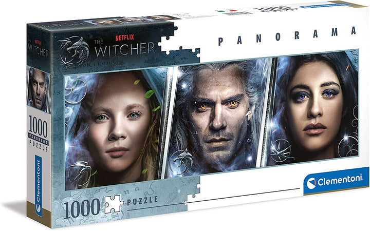 Clementoni Collection 39593, The Witcher Panorama-Puzzle für Kinder und Erwachsene – 1000 Teile, ab 10 Jahren