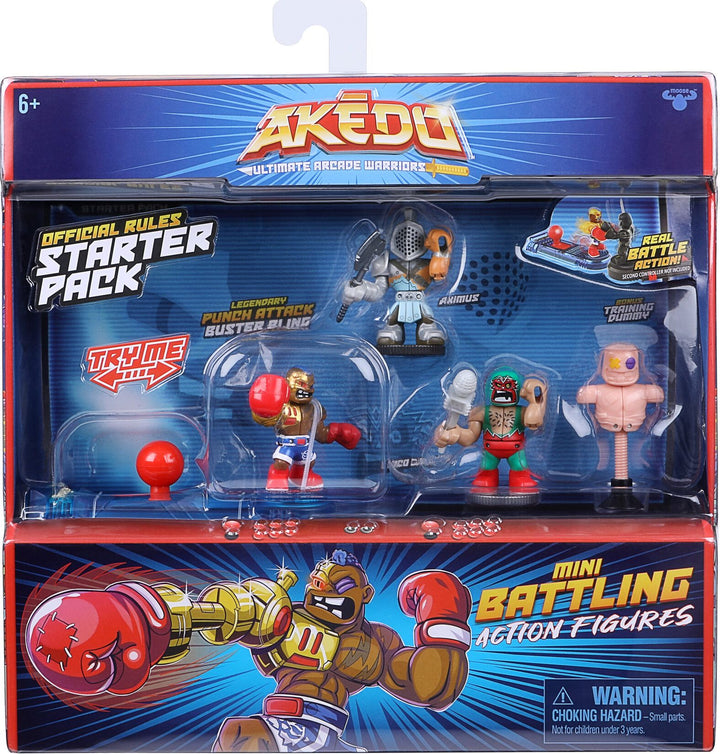 Akedo 14231 Ultimate Arcade Warriors Starter Pack Legendary Punch Attack