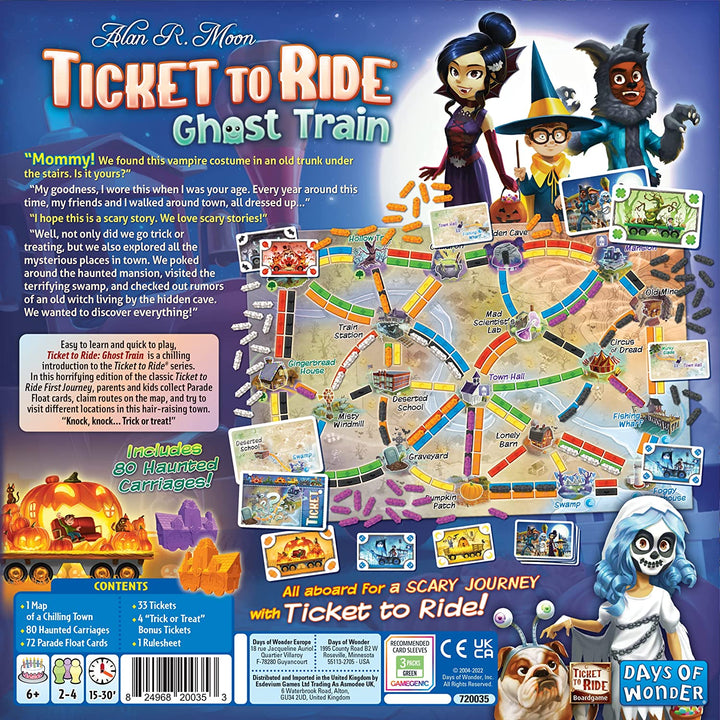 Days of Wonder Ticket to Ride - Ghost Train (First Journey) Board Game Ages 6+