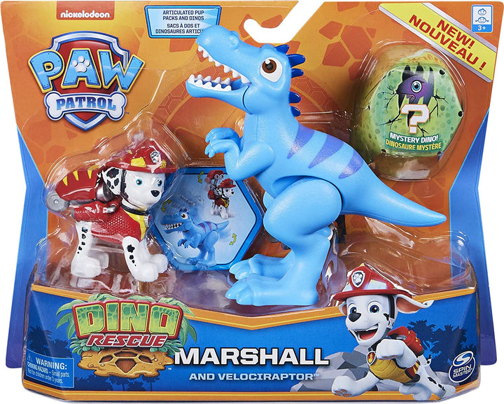 Nickelodeon Paw Patrol Marshall Children's Toy Game Pack of 2 Dino Rescue