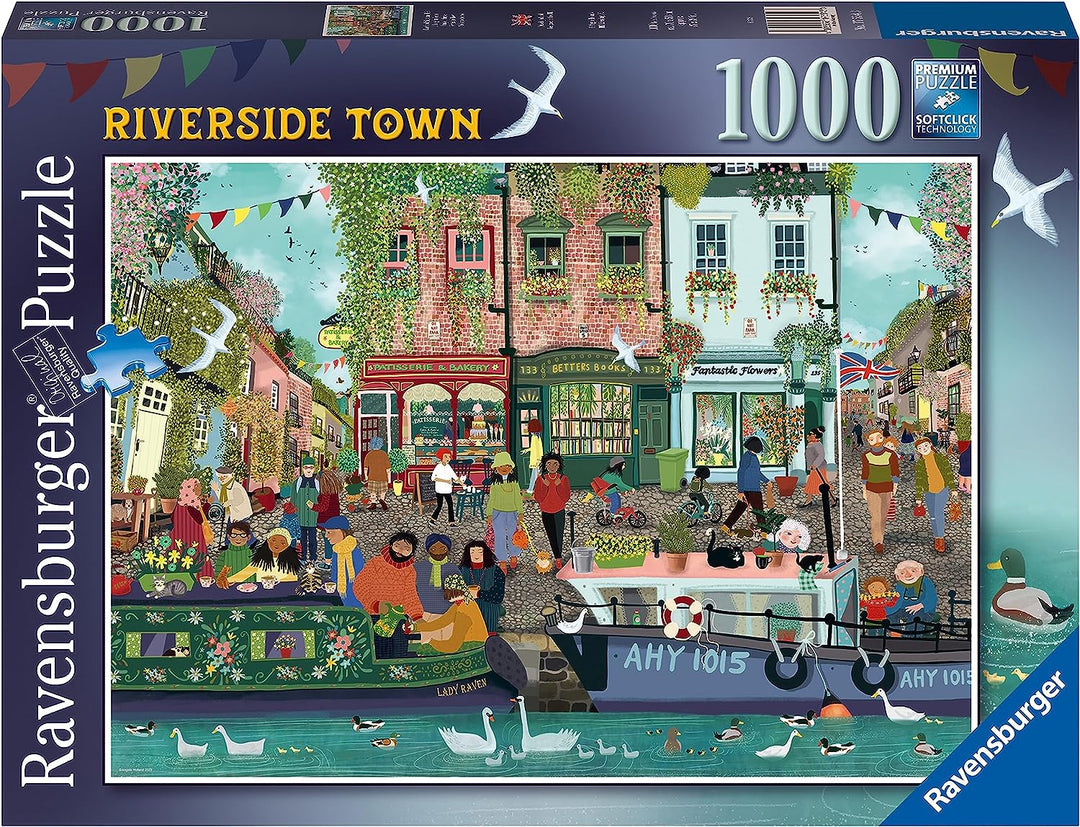 Ravensburger 17554 Riverside Town 1000 Piece Jigsaw Puzzle for Adults and Kids
