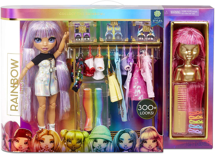 Rainbow High Fashion Studio – Exclusive Doll with Clothing, Accessories & 2 Spar