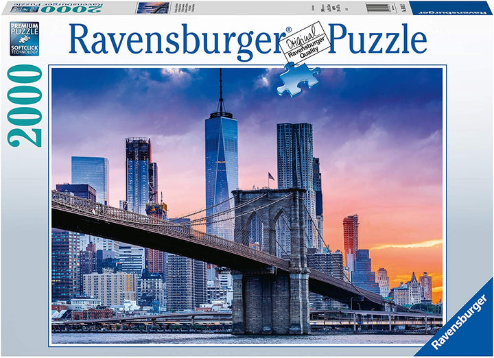 Ravensburger Skyline New York 2000 Piece Jigsaw Puzzle for Adults and Kids Age 12 and Up - United States