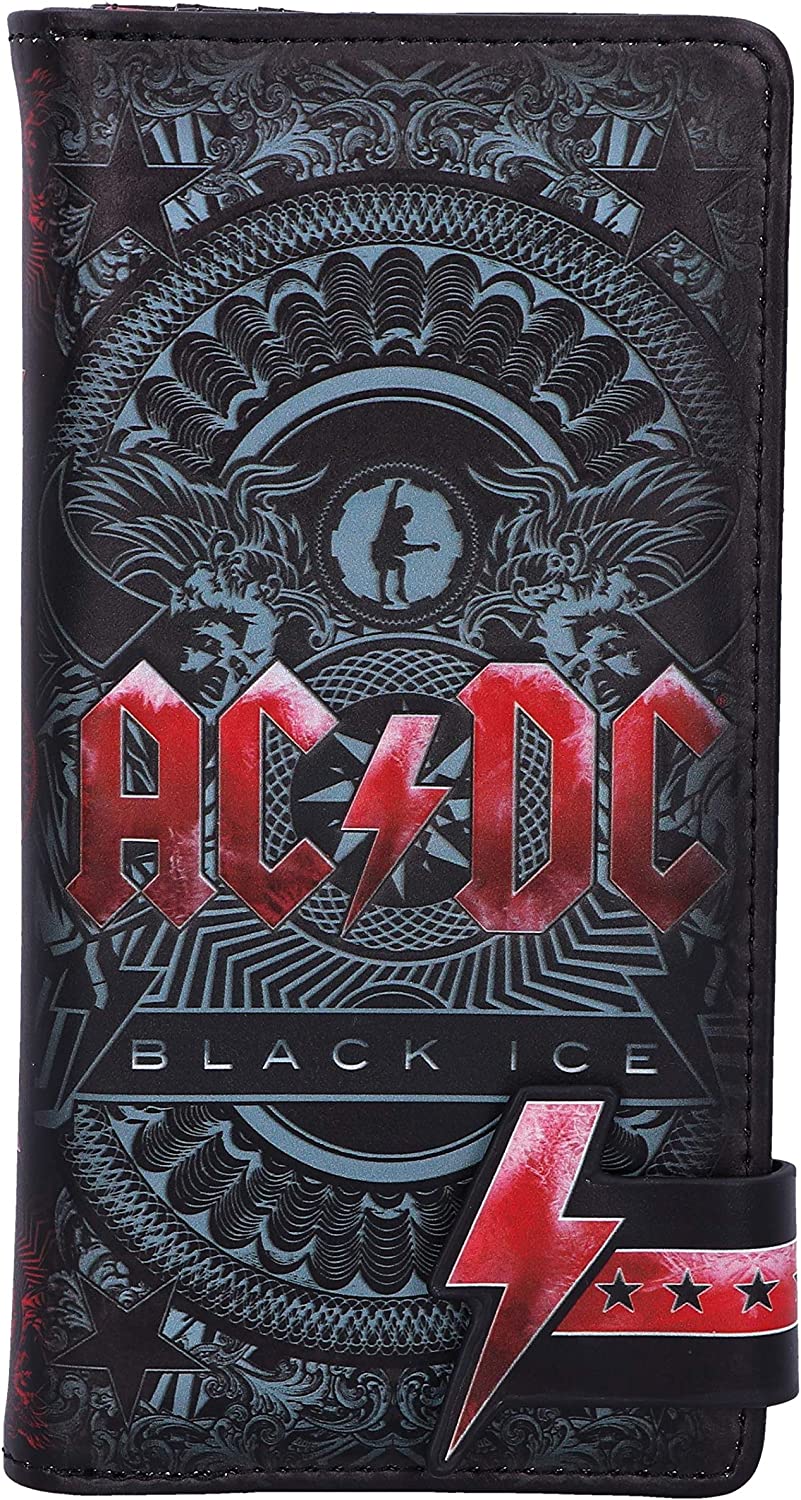 Nemesis Now Officially Licensed AC/DC Black Ice Album Embossed Purse Wallet, Pol