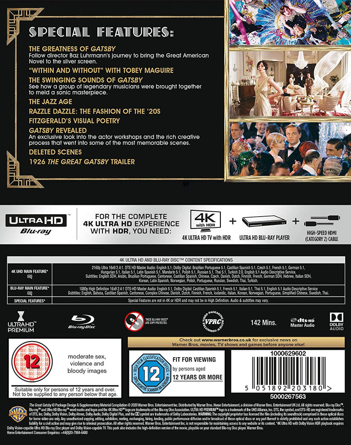 The Great Gatsby - Romance/Drama [DVD]