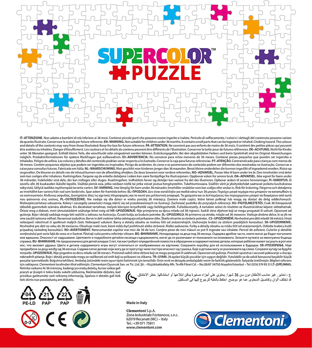 Clementoni - 24761 - Supercolor Puzzle - Disney Toy Story 4 - 2 x 20 pieces - Made in Italy - jigsaw puzzle children age 3+