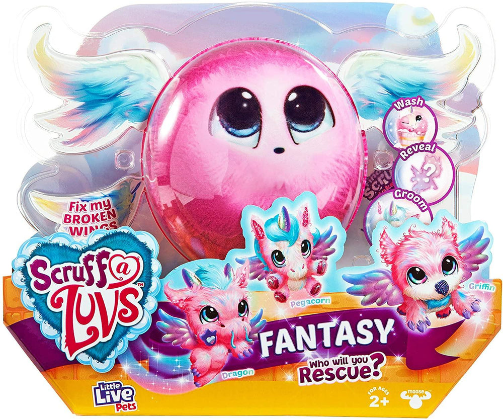 Little Live Scruff A Luvs Fantasy Surprise Reveal Glitter Plush Cuddly Toy - Yachew