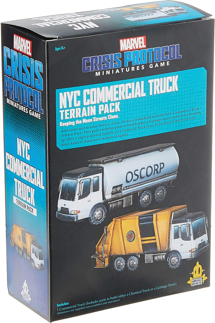 Atomic Mass Games | Marvel Crisis Protocol: NYC Commercial Truck Terrain Pack | Miniatures Game