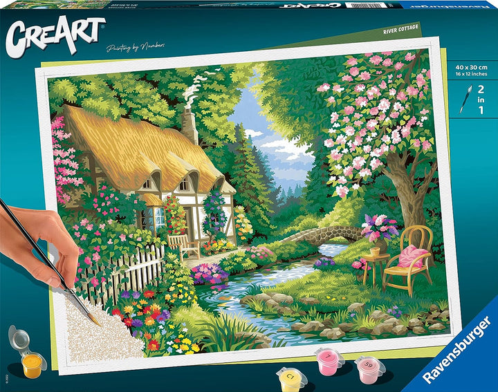 Ravensburger CreArt River Cottage Numbers for Adults and Kids