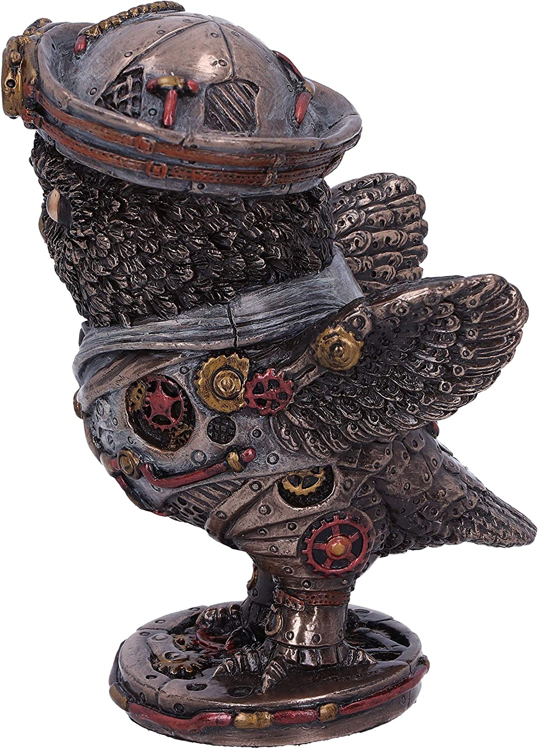 Bronze Come Fly With Me Steampunk Owl Figurine
