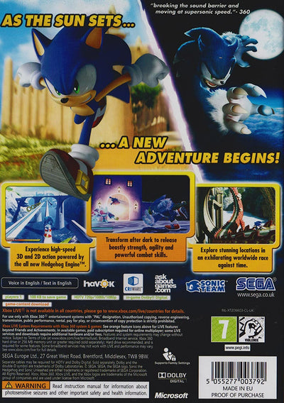 Sonic Unleashed Classics Edition (Xbox 360)