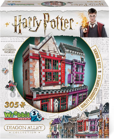 Wrebbit 3D Puzzle 2 Quidditch Supplies & Slug & Jiggers Harry Potter Diagon Alley Collection