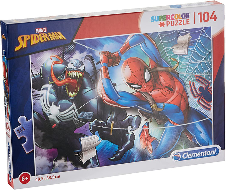 Clementoni - 27117 - Supercolor Puzzle for children-Spider Man-104 Pieces