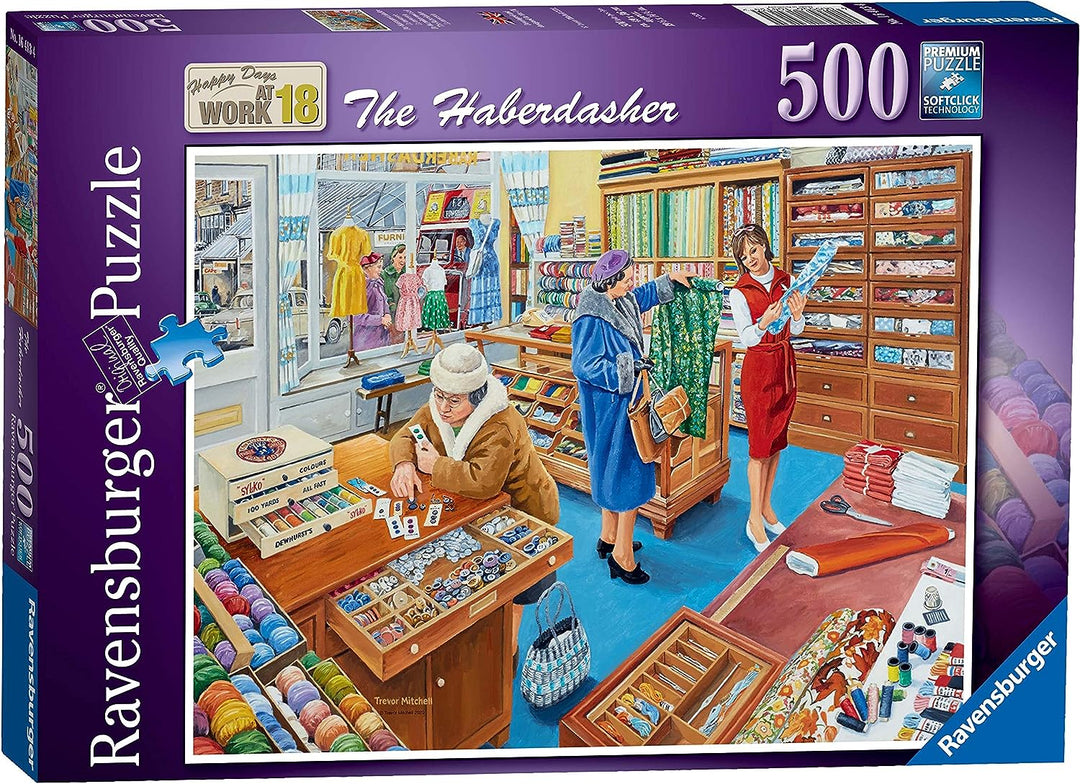 Ravensburger Happy Days at Work No.18 The Haberdasher 500 Piece Jigsaw Puzzle