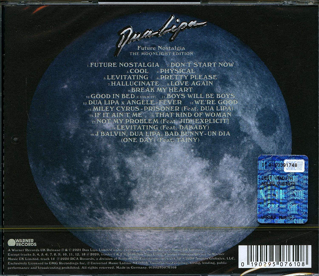 Dua Lipa - Future Nostalgia (The Moonlight Edition) [Audio CD]