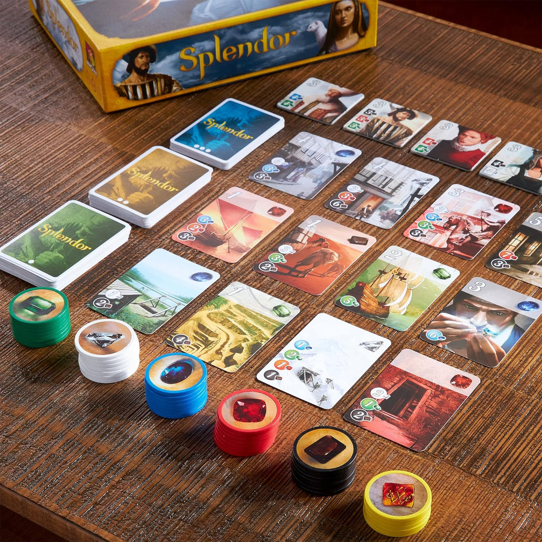 Space Cowboys | Splendor | Board Game | Ages 10+ | For 2 to 4 Players | 30 Minutes Playing Time