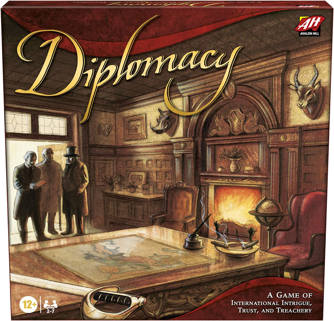 Hasbro Gaming Avalon Hill Diplomacy Cooperative Board Game, European Political T