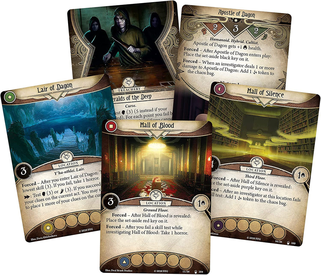 Arkham Horror LCG: The Lair of Dagon Mythos Pack