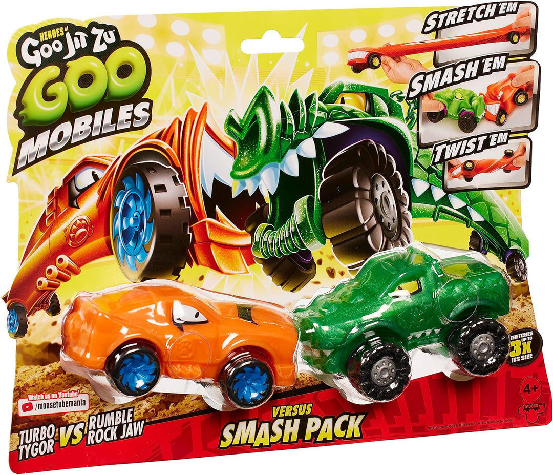 Heroes of Goo Jit Zu Mobiles Turbo Tygor Vs Rumble Rock Jaw Smash Pack