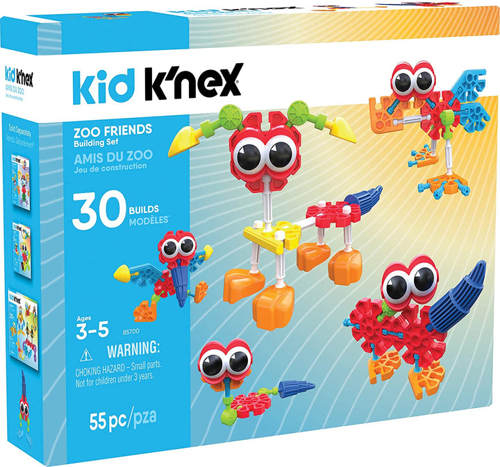 Kid K'nex Zoo Friends Building Set & K'nex  10 Model Building Set Educational Toys for Boys and Girls