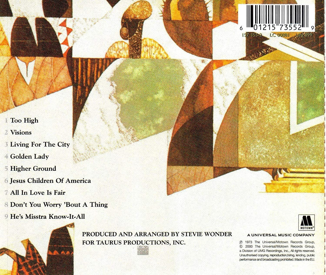 Innervisions - Stevie Wonder [Audio CD]