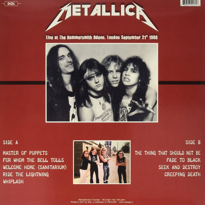 Metallica - Live at the Hammersmithodeon London Sept [Vinyl]