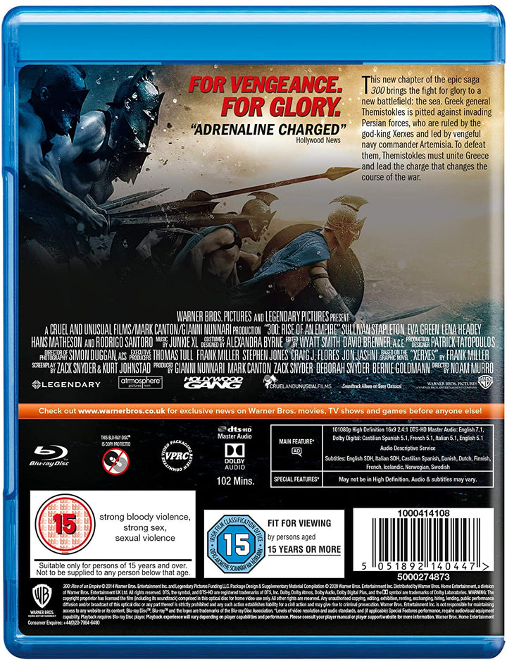 300: Rise Of An Empire [2013] [2014] [Region Free] – Action/Krieg [Blu-Ray]