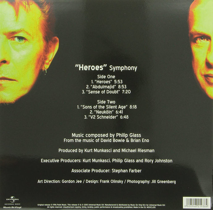 Philip Glass - Heroes Symphony [Vinyl]