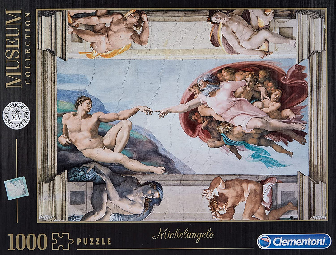 Clementoni - 39496 - Vatican Puzzle Michelangelo The Creation of Man-1000 Pieces