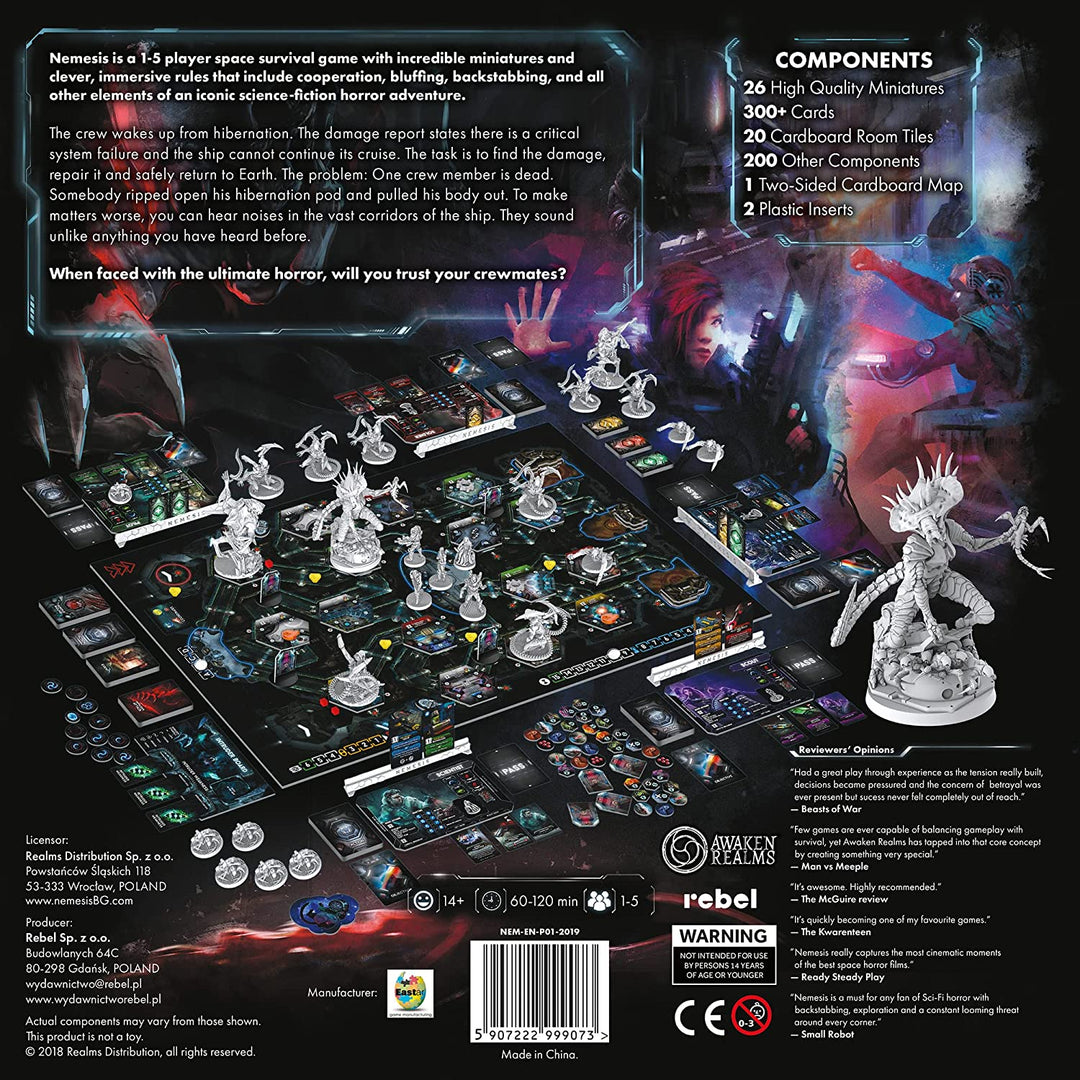 Awaken Realms | Nemesis | Board Game | Ages 12+ | 1-5 Players | 90-180 Minute Playing Time