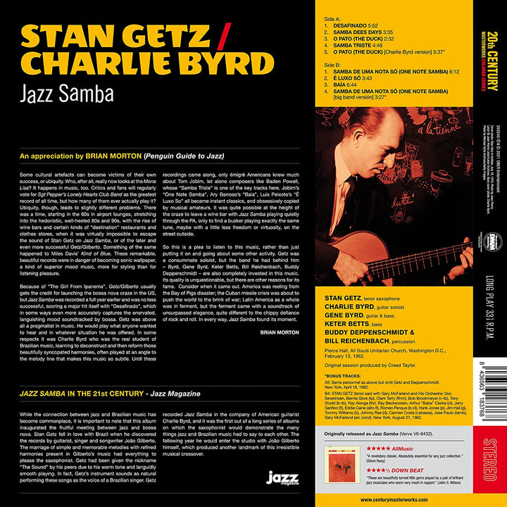 Charlie Byrd Stan Getz Stan Getz Charlie Byrd - Jazz Samba [VINYL]