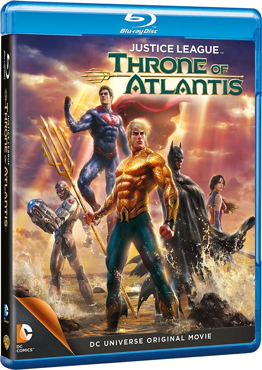 Justice League: Throne of Atlantis [2015] [Region Free] - Superhero/Animation [Blu-ray]