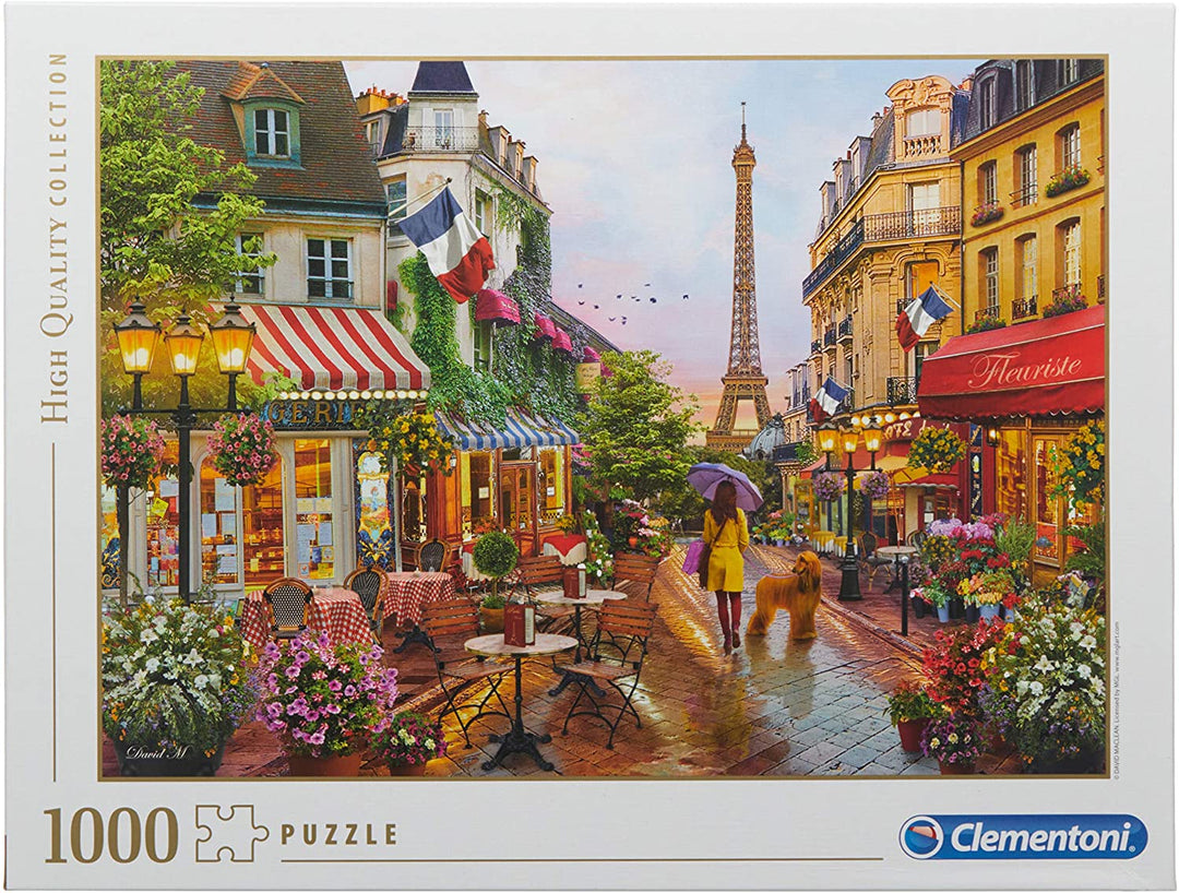 Clementoni - 39482 - Collection Puzzle for Children and Adults -Flowers in Paris-1000 Pieces