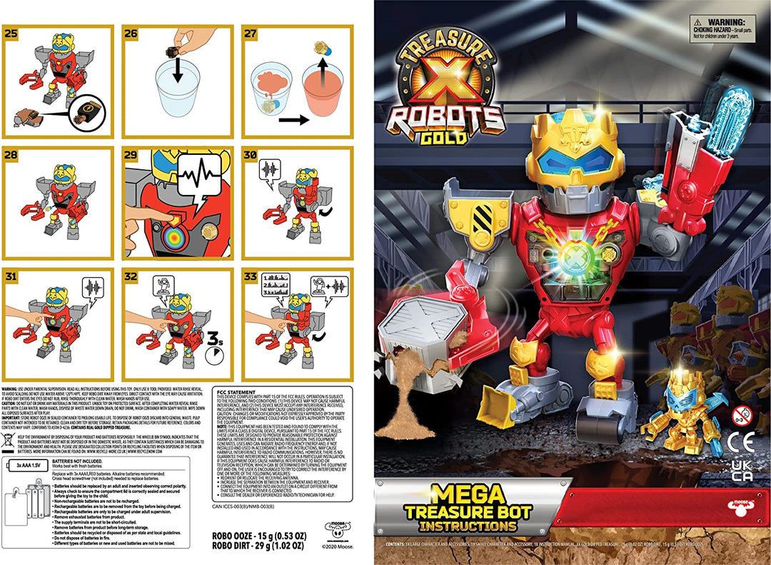 Treasure X Robots Gold - Mega Treasure Bot