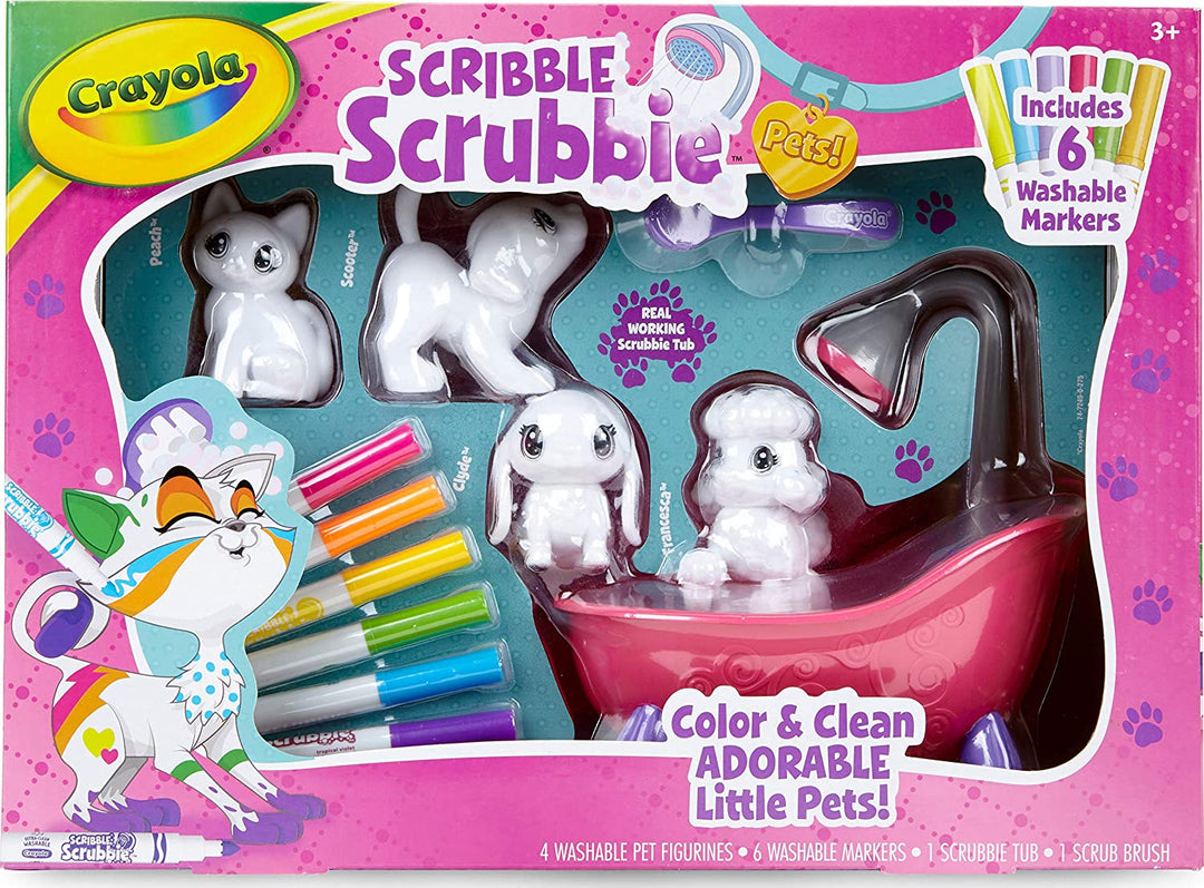 Crayola Washimals Pets Playset - Creative Colouring Crafts Kit, Gift Set with Washable Marker Pens